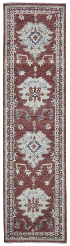 Pakistani Rug Hand Knotted Oriental Rug Fine Pakistan Peshawar Long Runner Rug 2'6X9'9