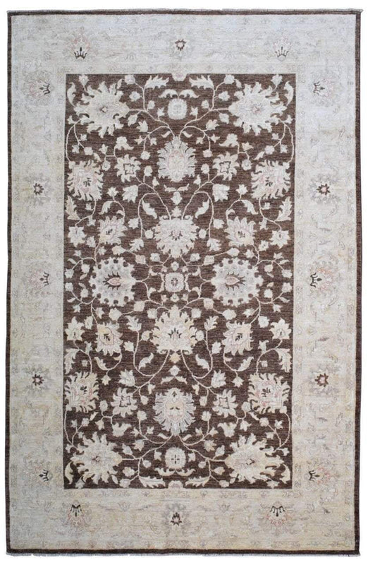 Pakistani Rug Hand Knotted Oriental Rug Fine Pakistan Peshawar Rug 5'9 x 8'1