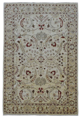 Pakistani Rug Hand Knotted Oriental Rug Fine Pakistan Peshawar Rug 6'X8'10