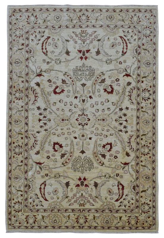 Pakistani Rug Hand Knotted Oriental Rug Fine Pakistan Peshawar Rug 6'X8'10