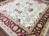 Pakistani Rug Hand Knotted Oriental Rug Fine Pakistan Peshawar Rug 9'8X10'