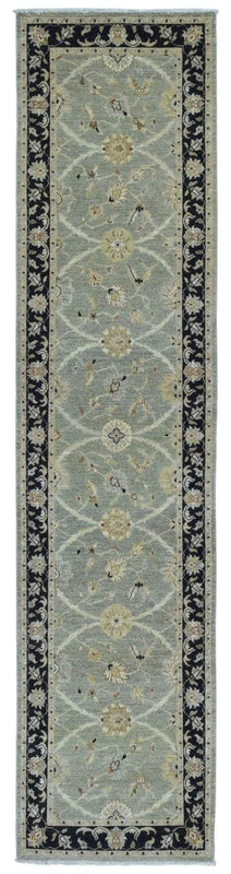 Pakistani Rug Hand Knotted Oriental Rug Fine Pakistan Peshawar Runner Rug 2'5X11'4