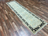 Pakistani Rug Hand Knotted Oriental Rug Fine Pakistan Peshawar Runner Rug 2'5X11'4