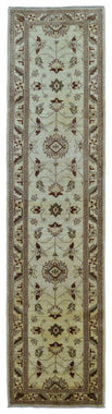 Pakistani Rug Hand Knotted Oriental Rug Fine Pakistan Peshawar Runner Rug 2'8x10'3