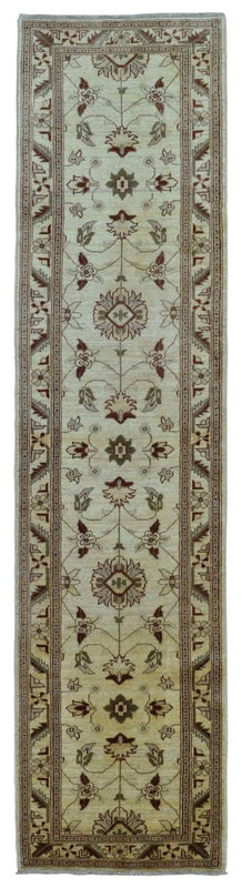 Pakistani Rug Hand Knotted Oriental Rug Fine Pakistan Peshawar Runner Rug 2'8x10'3