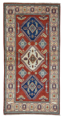 Pakistani Rug Hand Knotted Oriental Rug Fine Pakistani Kazak Area Rug 3'X5'9