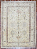 Pakistani Rug Hand Knotted Oriental Rug Fine Peshawar Large Oriental Area Rug 8'10 x 11'6