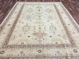 Pakistani Rug Hand Knotted Oriental Rug Fine Peshawar Large Oriental Area Rug 8'10 x 11'6