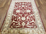 Pakistani Rug Hand Knotted Oriental Rug Fine Peshawar Oriental Rug 4'9X6'10