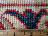 Pakistani Rug Hand Knotted Oriental Rug Fine Red White and Blue Silk Tabriz Area Rug 8'x10'