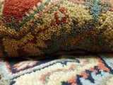 Pakistani Rug Hand Knotted Oriental Rug Fine Round Pakistan Oriental Serapi Rug 4'10 x 4'10