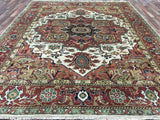 Pakistani Rug Hand Knotted Oriental Rug Fine Serapi Oriental Area Rug 8' x 10'