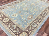 Pakistani Rug Hand Knotted Oriental Rug Fine Venetian Peshawar Area Rug 6'2x9'3