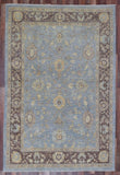 Pakistani Rug Hand Knotted Oriental Rug Fine Venetian Peshawar Area Rug 6'2x9'3