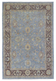 Pakistani Rug Hand Knotted Oriental Rug Fine Venetian Peshawar Area Rug 6'2x9'3