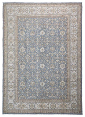 Pakistani Rug Hand Knotted Oriental Rug Fine Venetian Peshawar Oriental Area Rug 10'2 x 13'9