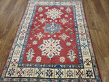 Pakistani Rug Hand Knotted Oriental Rug Kazak Area Rug 4'X5'6
