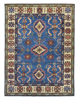 Pakistani Rug Hand Knotted Oriental Rug Kazak Oriental Area Rug 5'1X6'8