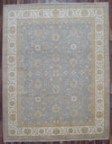 Pakistani Rug Hand Knotted Oriental Rug Large Fine Light Blue Pakistan Peshawar Oriental Rug 9'x11'6