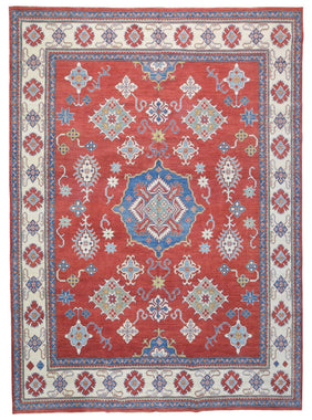 Pakistani Rug Hand Knotted Oriental Rug Large Fine Pakistani Kazak Area Rug 10'10 x 15'1