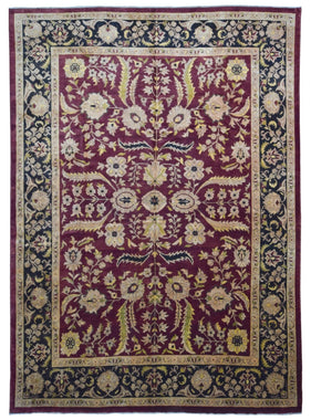 Pakistani Rug Hand Knotted Oriental Rug Large Fine Peshawar Oriental Rug 10'3x13'10