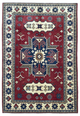 Pakistani Rug Hand Knotted Oriental Rug Large Kazak Oriental Rug 5'11x8'8