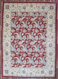 Pakistani Rug Hand Knotted Oriental Rug Large Peshawar Oriental Rug 10'X14'