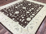 Pakistani Rug Hand Knotted Oriental Rug Large Peshawar Oriental Rug 8'1X10'