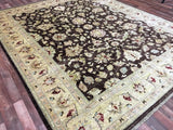 Pakistani Rug Hand Knotted Oriental Rug Large Peshawar Oriental Rug 8'2X10'1