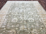 Pakistani Rug Hand Knotted Oriental Rug Large Peshawar Oriental Rug 9'10X13'10