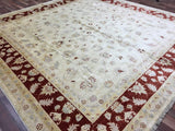 Pakistani Rug Hand Knotted Oriental Rug Large Peshawar Oriental Rug 9'9X10'