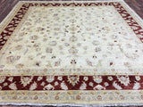 Pakistani Rug Hand Knotted Oriental Rug Large Peshawar Oriental Rug 9'9X10'