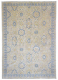 Pakistani Rug Hand Knotted Oriental Rug Large Very Fine Oriental Peshawar with Silk Rug 9'10 x 13'10