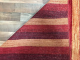 Pakistani Rug Hand Knotted Oriental Rug Master Gabbeh Oriental Rug with Silk 6'1x9'4