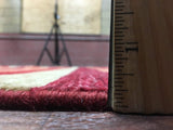 Pakistani Rug Hand Knotted Oriental Rug Master Gabbeh Oriental Rug with Silk 6'1x9'4
