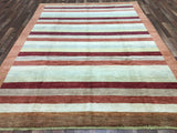 Pakistani Rug Hand Knotted Oriental Rug Mid-Century Semi-Antique Gabbeh Oriental Rug 7'6 x 9'9