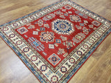 Pakistani Rug Hand Knotted Oriental Rug Pakistan Kazak Area Rug 5'X6'7