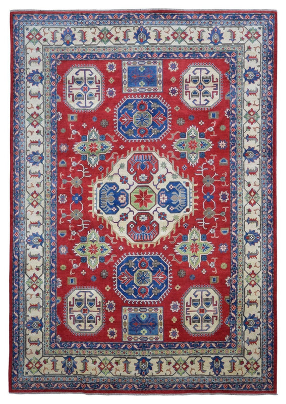 Pakistani Rug Hand Knotted Oriental Rug Pakistan Kazak Large Oriental Rug 9'10 x 13'11