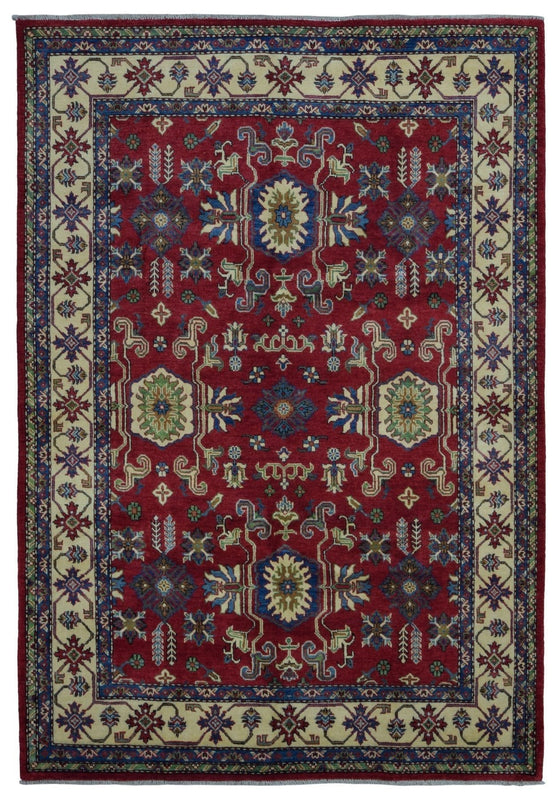 Pakistani Rug Hand Knotted Oriental Rug Pakistan Kazak Oriental Rug 6'2X8'10