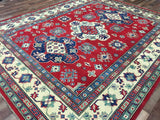 Pakistani Rug Hand Knotted Oriental Rug Pakistan Kazak Oriental Rug 8'X9'8