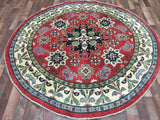 Pakistani Rug Hand Knotted Oriental Rug Pakistan Kazak Round Oriental Rug 6'5X6'5
