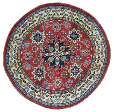 Pakistan Kazak Round Oriental Rug 6'5X6'5