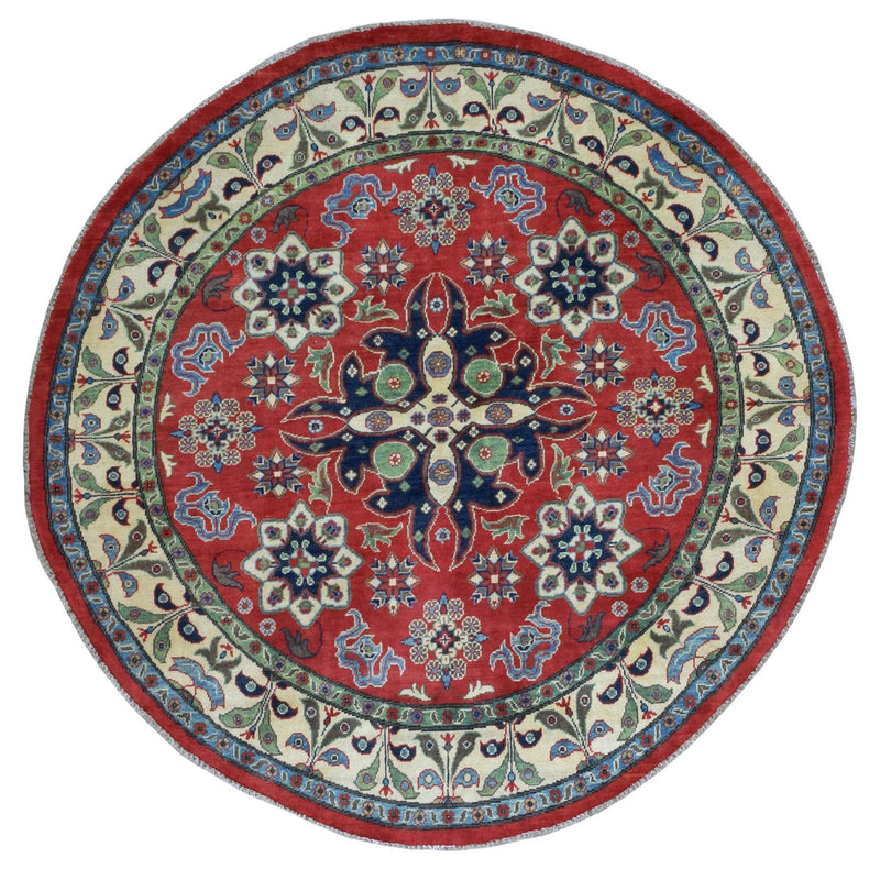 Pakistan Kazak Round Oriental Rug 6'5X6'5