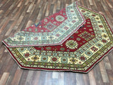 Pakistani Rug Hand Knotted Oriental Rug Pakistan Kazak Round Rug 7'10x7'10