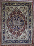 Pakistani Rug Hand Knotted Oriental Rug Pakistan Peshawar Heriz Large Rug 9'1X12'3