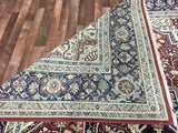 Pakistani Rug Hand Knotted Oriental Rug Pakistan Peshawar Heriz Large Rug 9'1X12'3