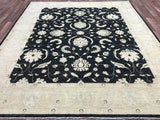 Pakistani Rug Hand Knotted Oriental Rug Pakistan Peshawar Large Rug 8'4x9'9