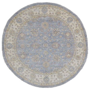 Pakistani Rug Hand Knotted Oriental Rug Pakistan Peshawar Oriental Round Rug 6'1X6'1
