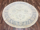 Pakistani Rug Hand Knotted Oriental Rug Pakistan Peshawar Oriental Round Rug 6'X6'