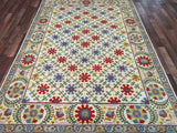 Pakistani Rug Hand Knotted Oriental Rug Rare Very Fine Pakistan Kilim Oriental Rug 6'x8'10